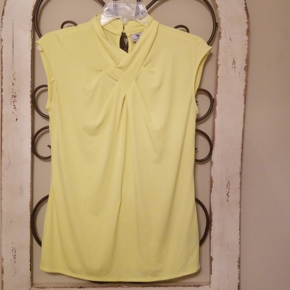 Neon yellow dress top gently used